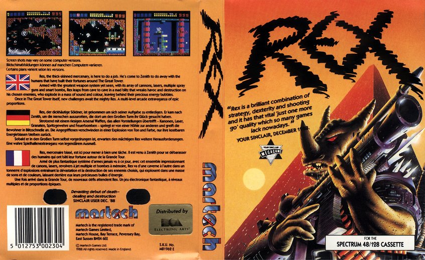 Dönemin efsane oyunlarından Rex'in kaset kapağı. Evet: kaset. Ne demek olduğunu biliyor musunuz?