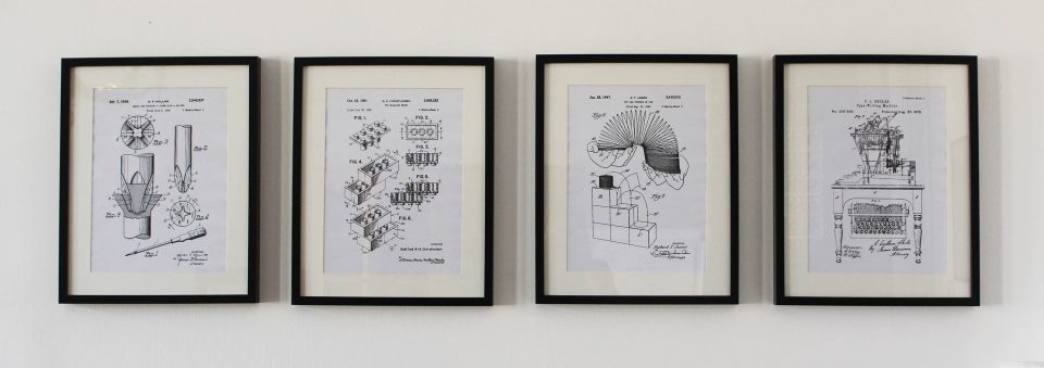 patent-prints-on-our-wall