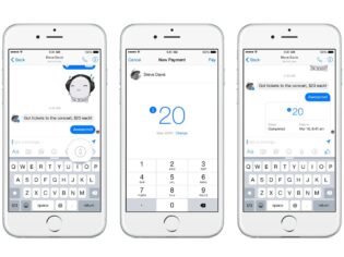 Facebook Messenger ile ödeme