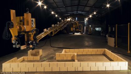 Kendi kendine ev inşa eden robot