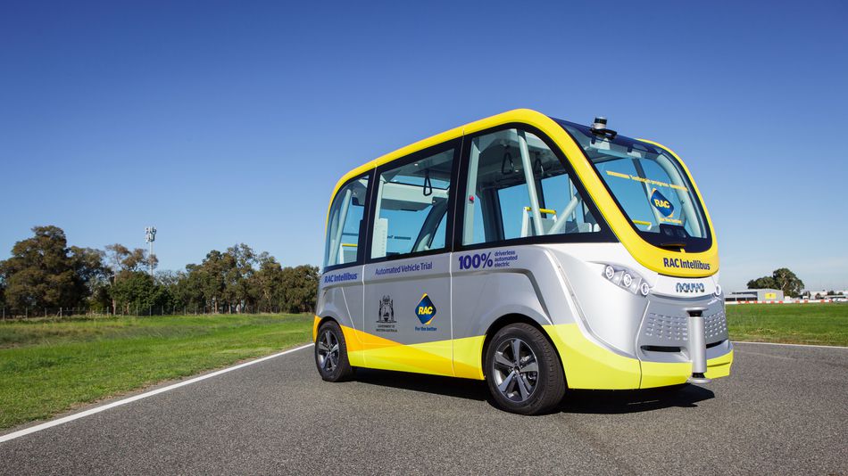 Avustralyalı RAC Inttelibus da otonom otobüslerin şirin olma zorunluluğundan nasibini almış.