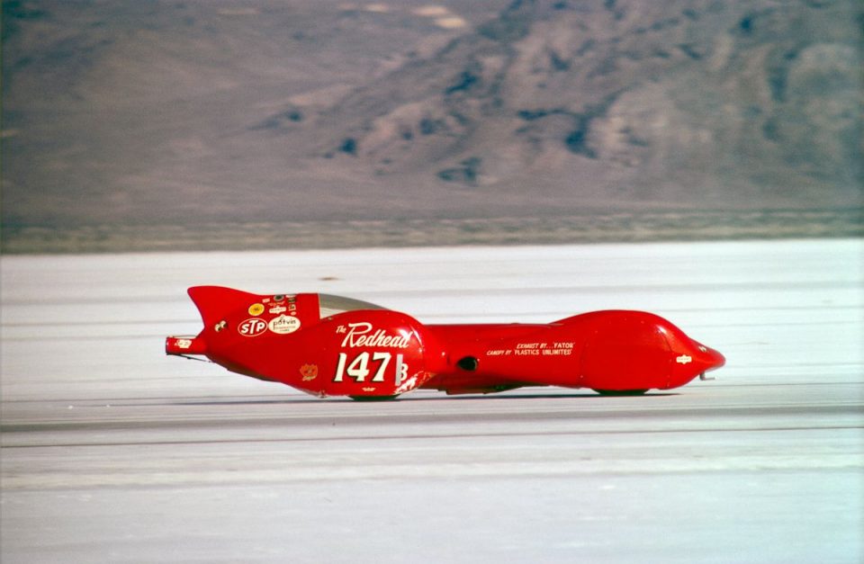 The Hammon-McGrath-Appenfels "Redhead" saatte 532 km hızla kupayı kaldırma şerefine erişmiş araçlardan biri. (Eric Rickman/The Enthusiast Network/Getty Images)