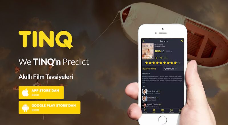 Sinema tutkunları IMDB listelerini de TINQ’e aktarabiliyor.