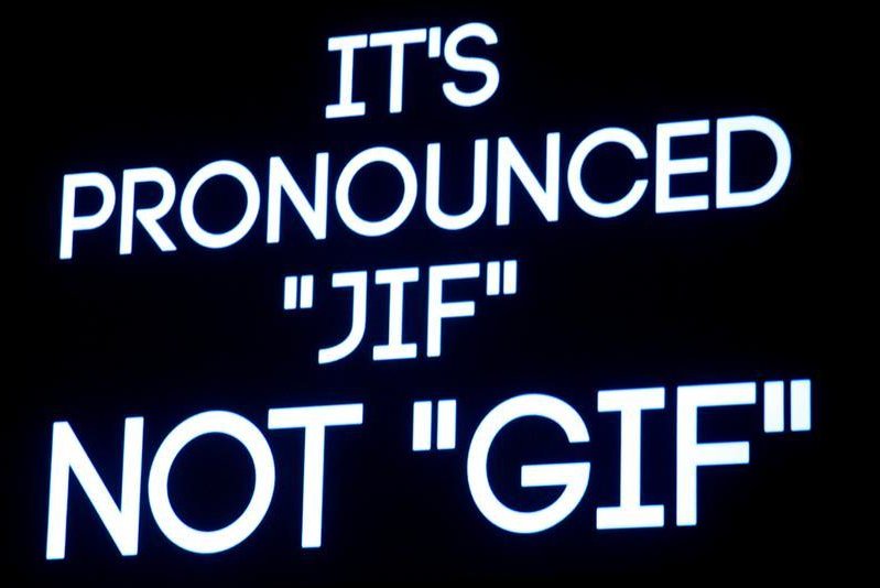 GIF diye yazılır 'Jif' diye okunur.