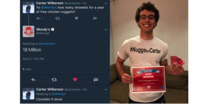 Retweet rekorunu kırdı, nugget’ları kaptı