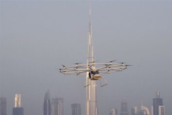 Dubai uçan taksileri denemeye başlıyor