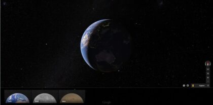 Uzayı Google Maps ile gezebilirsiniz
