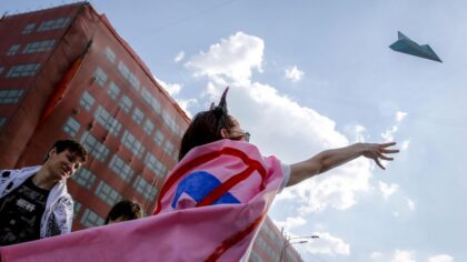 Moskova sokaklarında Telegram protestosu