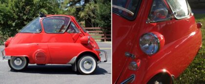 1956 model BMW Isetta’nın içinden