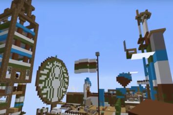 200 kişi bir araya gelip Minecraft’ta Starbucks inşa etti